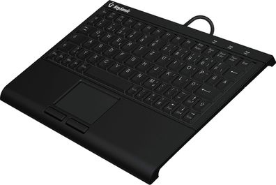 KeySonic KSK-3211ELU (DE), Kabelgebunden, USB, Membran Key Switch, QWERTZ, LED, Schwa