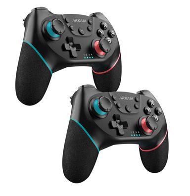 2 Stück passend für Nintendo Switch 1 und 2 / Pro Controller | Kabellose Controller