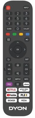Originale Fernbedienung für Dyon VIDAA SMART 24 VX | SMART 32 VX | SMART 40 VX |