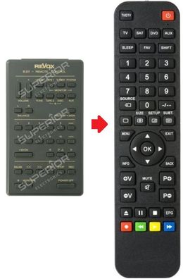 Ersatz Fernbedienung passend für Revox B226S | B215 | B225 | B226