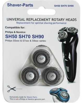 Scherkopf kompatibel mit Rasierer Ersatz für Philips S5000 / S6000