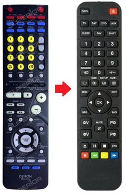 Ersatz Fernbedienung für Denon AVR-2803
