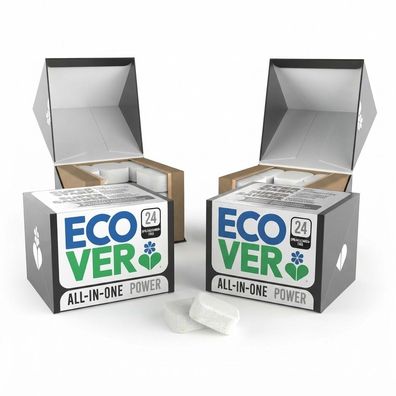 2er Pack Ecover Power All-in-One Geschirrspültabs (2x24 Stück)