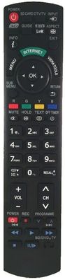 Ersatz Fernbedienung für Panasonic TX-P50VT30E | TX-P50VT30Y | TX-P50X50E