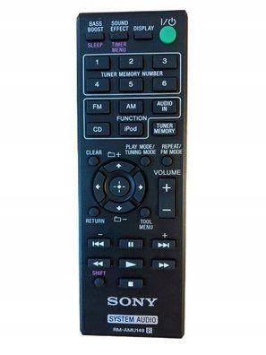 Originale Sony Fernbedienung CMT-V10IPN | CMT-V11IP | CMT-V50IP | CMT-V75BTIP |