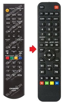 Ersatz Fernbedienung Onkyo RC-925DV für BD-SP353