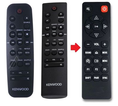 Ersatz Fernbedienung für Kenwood M-420DAB | M420DAB