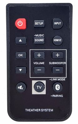 Ersatz Fernbedienung für Panasonic SC-HTE200 | SC-HTE200EG | SC-HTE80 | SC-HTE80EB