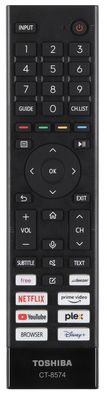 Originale Toshiba TV Fernbedienung 55UV6F63DG | 65QV3F63DA | 65QV3F63DG