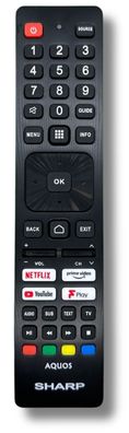 Originale Fernbedienung für Sharp TV 50EN7EA | 50EQ3EA | 50EQ4EA | 50EQ7EA