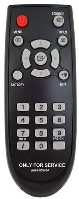 Service-Fernbedienung für Samsung N/NU-Serie (EU-Geräte)