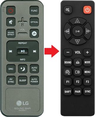 Ersatz Fernbedienung für LG AKB74375511