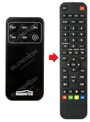 Ersatz Fernbedienung für Marmitek Connect 350 UHD