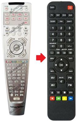 Ersatz Fernbedienung für Harman Kardon HS150