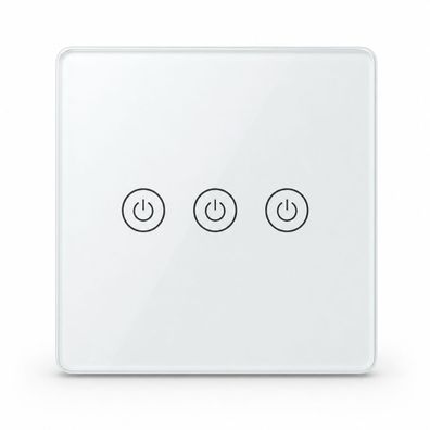 BELIFE TUYA WLAN Smart Wandschalter 3-fach Touch Weiß