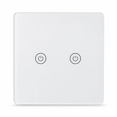 BELIFE TUYA WLAN Smart Wandschalter 2-fach Touch Weiß