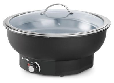 HENDI Chafing Dish Tesino 6,8 L Warmhaltebehälter 230V 500W Edelstahl