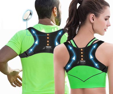 Tech Therapeutics Récken Geradehalter Haltungskorrektur Schultergurt Gr. L-XL