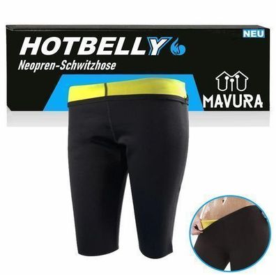 Hotbelly Neopren Schwitzhose Saunahose Hot Yogahose Sport Abnehmen Fitness Hose