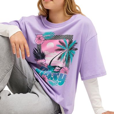 ROXY Kids Doppellagiges Longsleeve-Shirt Rain Falls viola