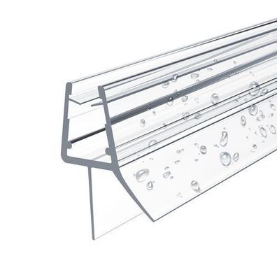 EMKE Ersatzdichtung Wasserabweiser Duschdichtung Schwallschutz 4-6mm Glas 600mm