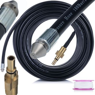 Rosfix Rohrreinigungsschlauch 40 m – 160 bar | Ersatz für Black+Decker