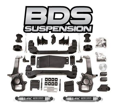 4" BDS SuperSize Fahrwerk RAM 1500 Bj:13-24 (Gen.4) mit BDS NX2 Stoßdämpfer mit