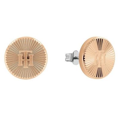 Tommy Hilfiger Minimalistische bronzefarbene Ohrstecker 2780650