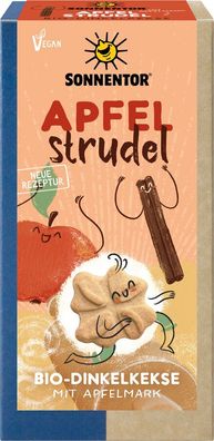 3x Sonnentor Apfelstrudel Kekse, Packung 100g