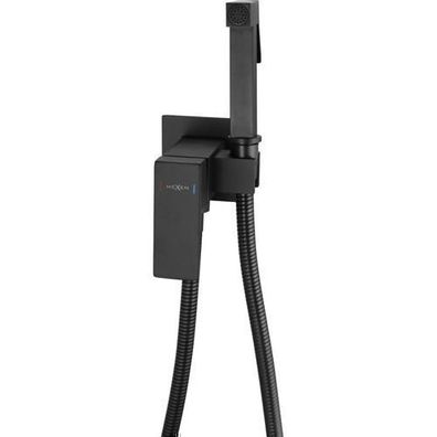 Mexen Cube Unterputz-Bidetarmatur mit Anbausatz, Schwarz - 7599150-70