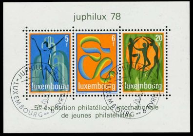 Luxemburg Block 12 zentrisch gestempelt S0054DA