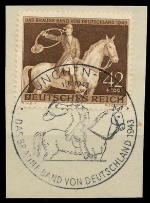 Deutsches REICH 1943 Nr 854 zentrisch gestempelt Briefstück X8B5216