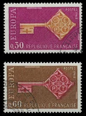 Frankreich 1968 Nr 1621-1622 gestempelt X9D16A2