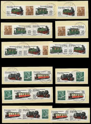 DDR Zusammendruck Nr WZd475-WZd486 zentrisch gestempelt BRFS X1FCC4A