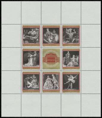 Österreich BLOCK Kleinbogen Nr 1294 1301 postfrisch KLE SD4B42E