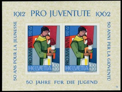 Schweiz BLOCK Kleinbogen 1960-1969 Block 18-10 X2EA52E