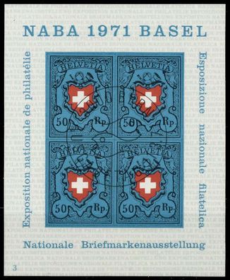 Schweiz BLOCK Kleinbogen 1970-1979 Block 21-03 X2EA5BE