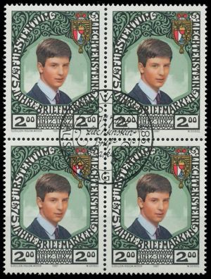 Liechtenstein 1987 Nr 921 zentrisch gestempelt Viererblock X2EE2FE