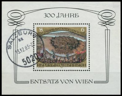 Österreich BLOCK Kleinbogen Block 6 zentrisch gestempelt X2EE3B2