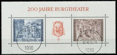 Österreich BLOCK Kleinbogen Block 3 gestempelt X2EE406