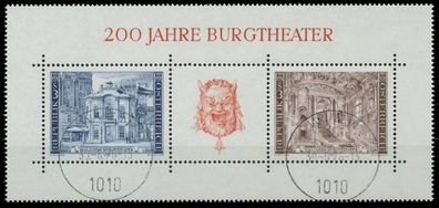 Österreich BLOCK Kleinbogen Block 3 gestempelt X2EE422