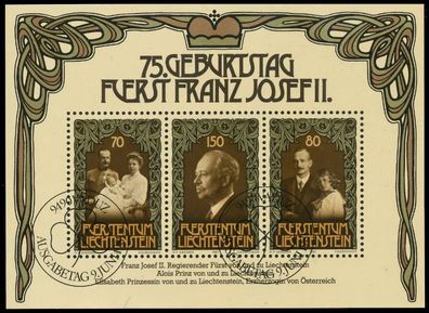 Liechtenstein BLOCK Kleinbogen Block 11 ESST X2EE4F2