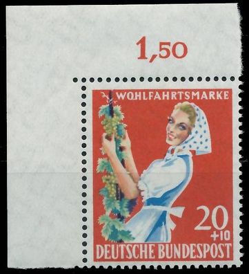 BRD BUND 1958 Nr 299 postfrisch ECKE-OLI X2F79F6