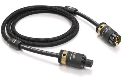 Viablue X-40 Silver - HighEnd Netzkabel - 3 x 4,0 mm² - Silberkabel - Black
