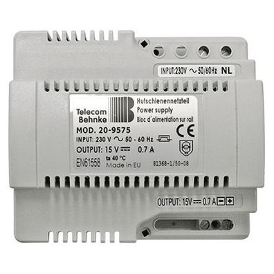 Behnke HSNT Netzteil 15V=700 mA für ZollTriphonieZoll Hutschiene