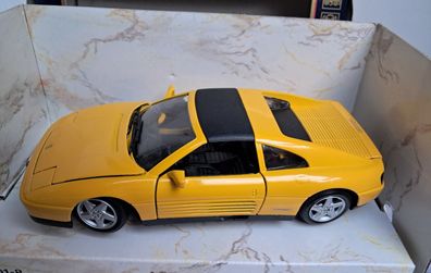 Ferrari 348 ts gelb , Maisto im Maßstab 1:24