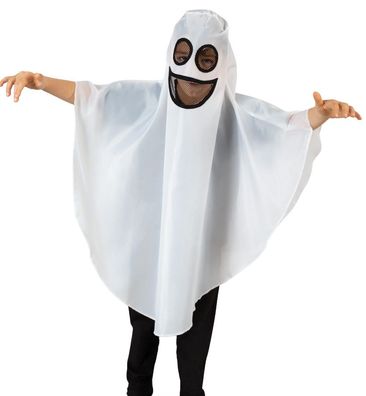 FRIES Geist Spucky Kinder Umhang Haube Halloween Gespenst 104-140