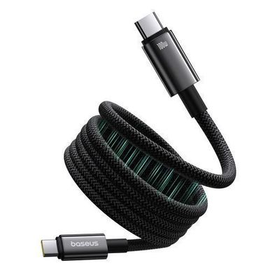 Baseus Hochleistungs-Magnetkabel USB-C zu USB-C 100W 1m - Schwarz