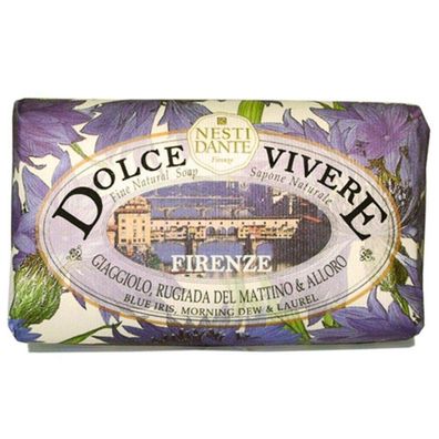 NESTI DANTE Dolce Vivere Blaue Iris, Morgentau & Lorbeer EdT Seife 250g