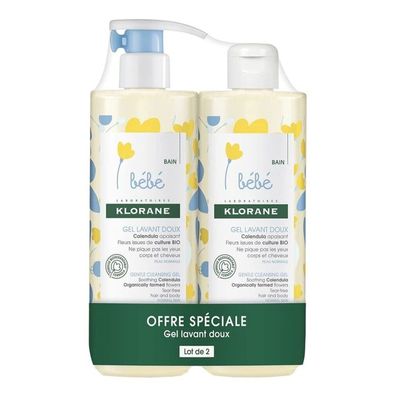 Klorane Doux Duo Babywaschgel 2* 500 ml